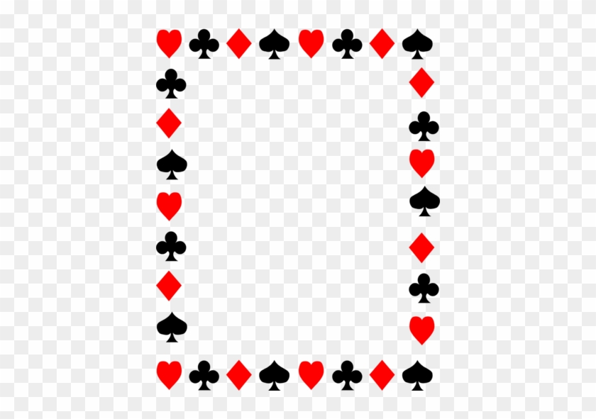 Card Suits Clip Art - Deck Of Cards Border #1414994
