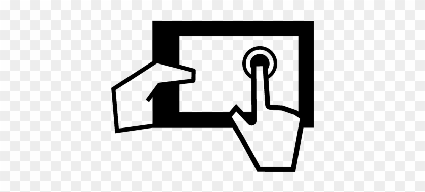 Ipad Touch Screen With The Tool In Horizontal Position - Ipad Touch Icon Png #1415200