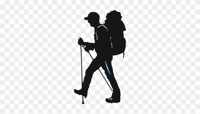 Picture Library Download Png Hiking Transparent Images - Hiking Man Silhouette Png #1415923