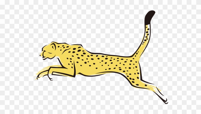 Cheetah Leopard Tiger Felidae - Transparent Cartoon Cheetah Running #1416125