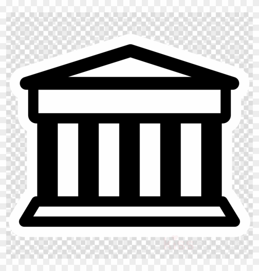 Bank Black And White Clip Art Clipart Bank Clip Art - Square Frame Template #1416682