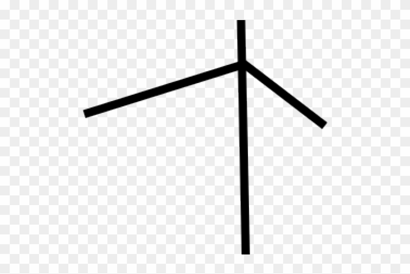 Ninja Clipart Stickman - Wind Turbine #1417242