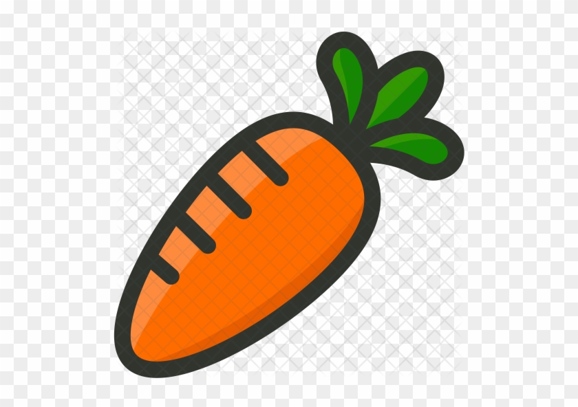 Clipart Library Library Icon Food Drinks Icons - Carrot Icon #1418311