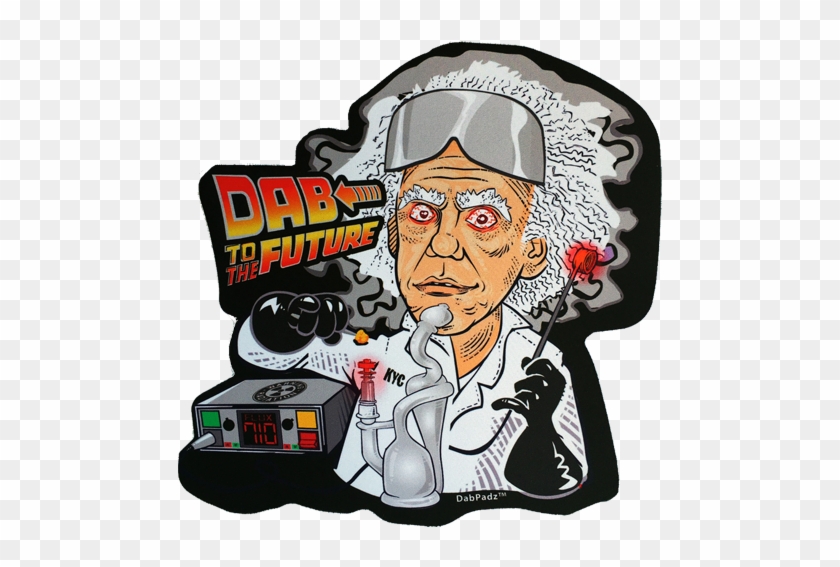 Dab To The Future Die Cut Dab Pad - Dab To The Future Dabpadz Die Cut Fabric Topped Dab #1419242