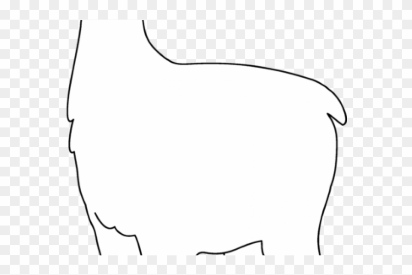 Llama Clipart Black And White - Silhouette #1420023