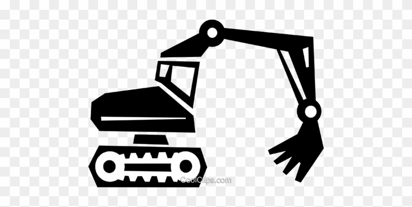 Vector Clipart Backhoe - Backhoe Png Black #1421410