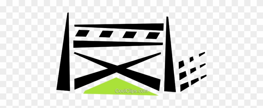 Equestrian Obstacle Royalty Free Vector Clip Art Illustration - Graphic Design #1421906