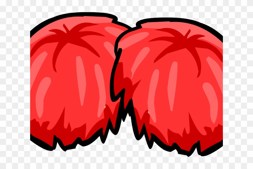Silver Clipart Pom Poms - Red Pom Poms Clipart #1422293