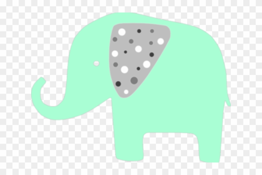 Elephant Clipart Mint - Mint Green Clipart #1422553