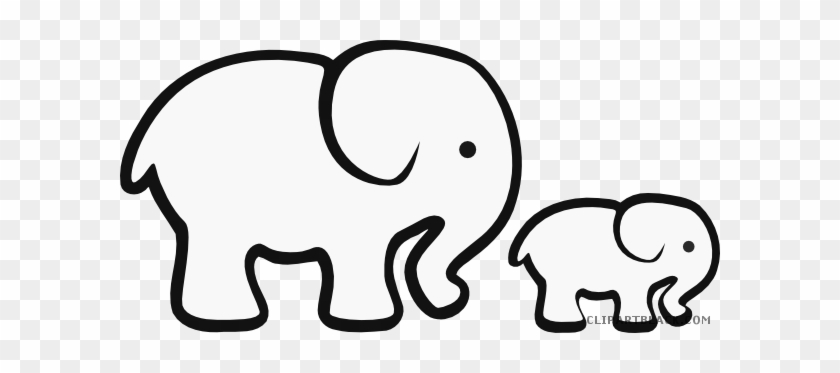 Clip Art Free Download Baby Clipartblack Com Animal - Baby Elephant Clipart Black And White #1422561