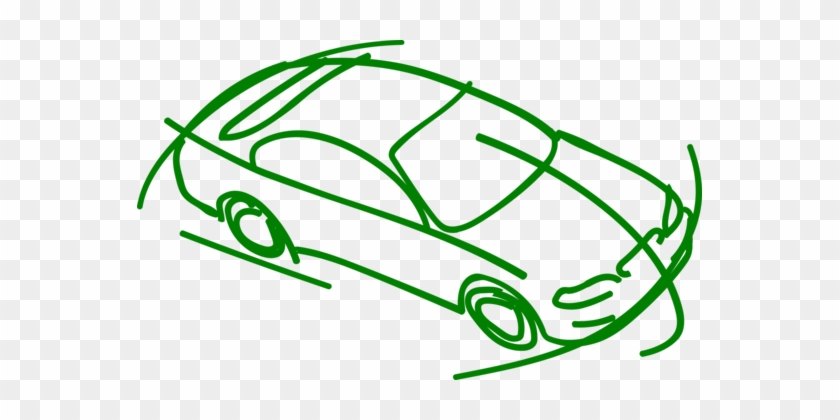 Car Auto Krapf Computer Icons Esquete Vehicle - Green Sketch Car #1423108