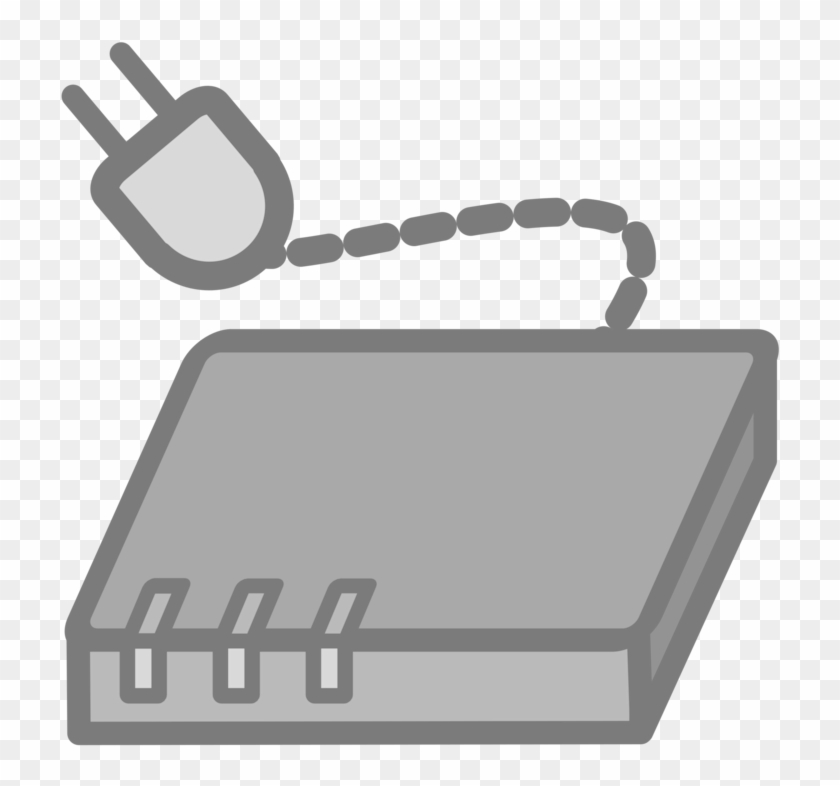 Dsl Modem Router Digital Subscriber Line Cable Modem - Modem Clipart Background Transparent #1423125