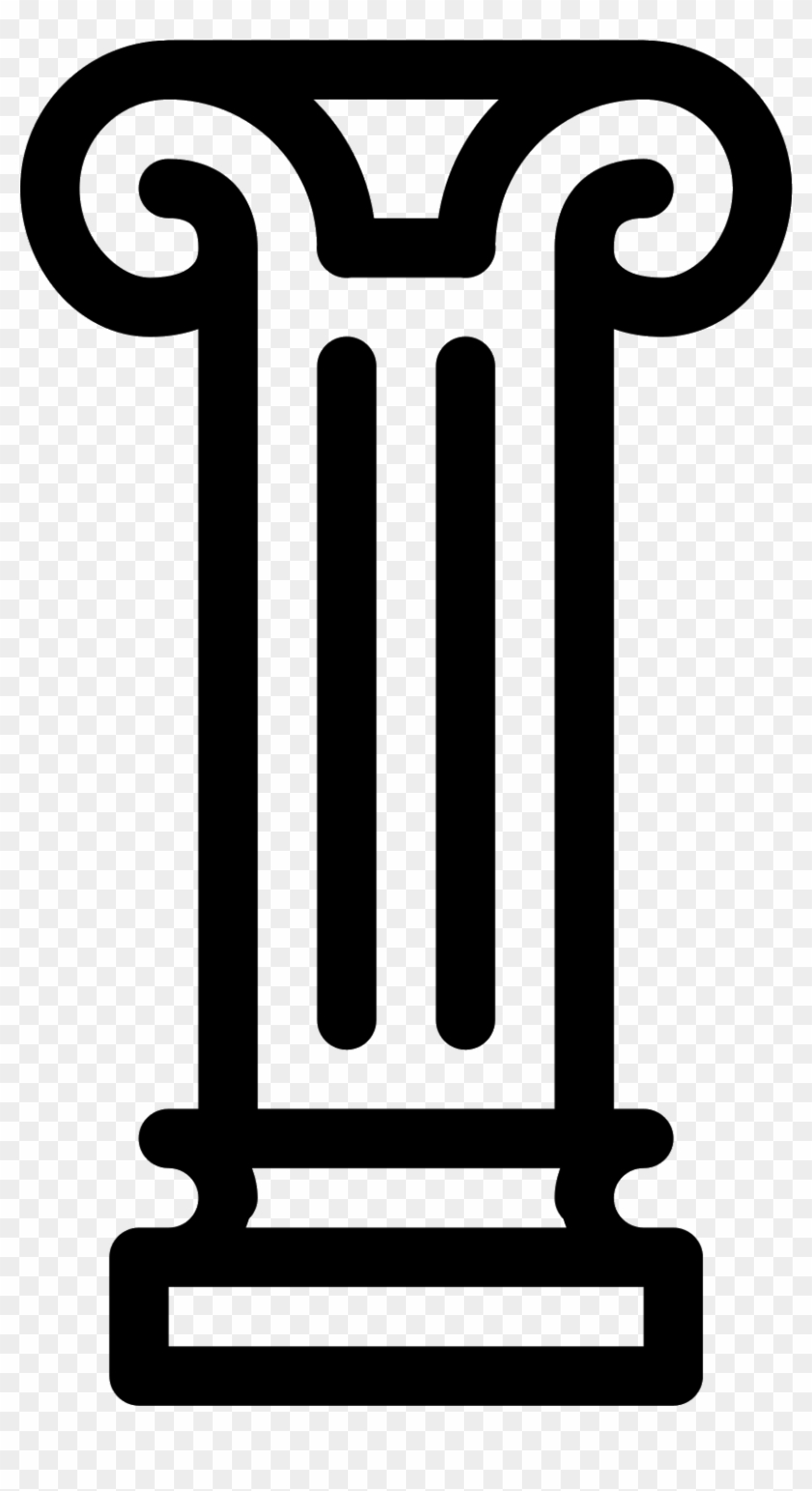 Clip Art Free Stock Greek Pillar Icon Free Download - Pilar Griego Png #1423738