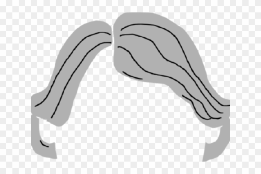 White Hair Clipart Gray Hair - Clip Art #1423770