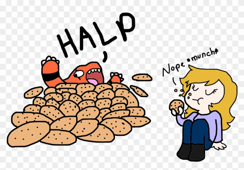 Drowning In Cookies By The Capricious Clown - Digital Art #1424177