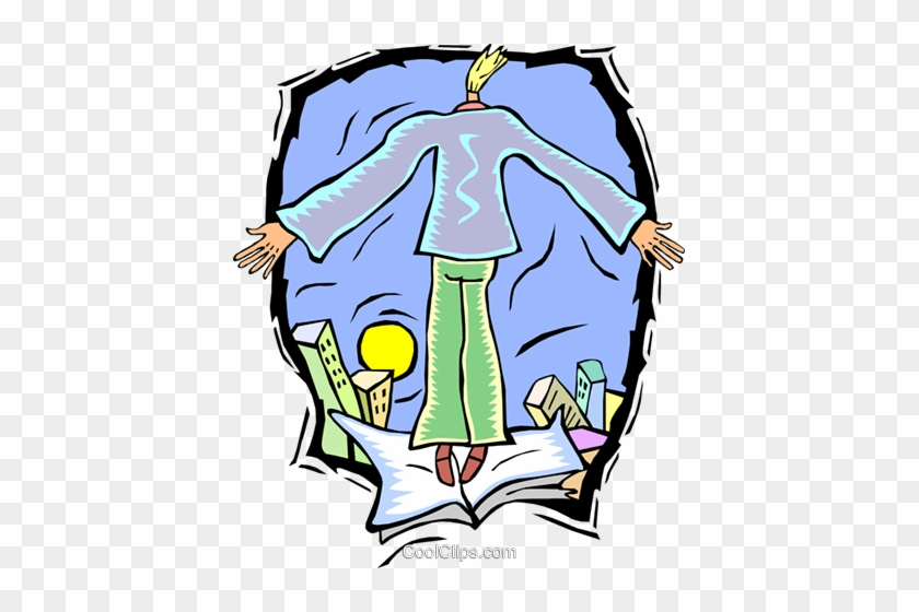 Literacy Opening New Horizons Royalty Free Vector Clip - Cuentos De Humor #1425152