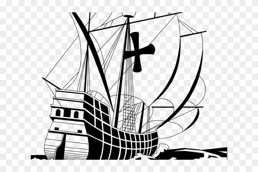 Caravel Clipart Spain - Galeon Español Dibujo #1425466
