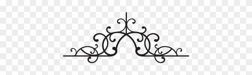 Antoinette Wrought Iron Headboard Wall Quotes™ Wall - Decals Headboards #1425552