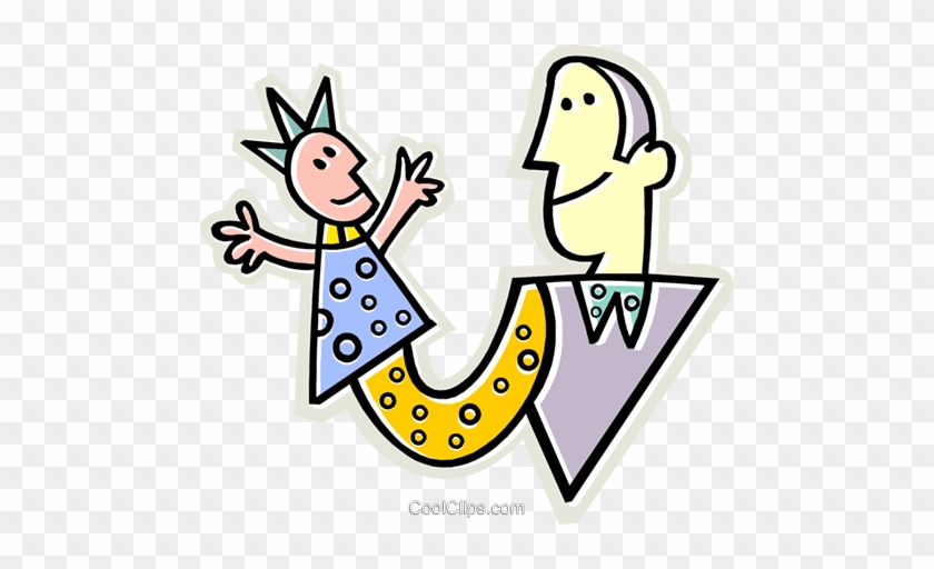 Puppet Show Royalty Free Vector Clip Art Illustration - Puppet #1425810