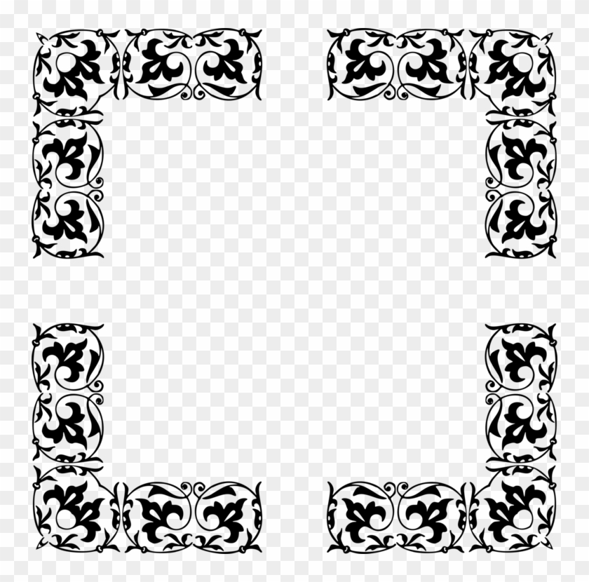 Line Art Ornament Picture Frames - Picture Frame #1426765