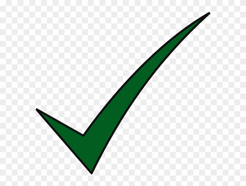 Check Mark Hunter Green Clip Art At Clker - Dark Green Check Mark #1427397