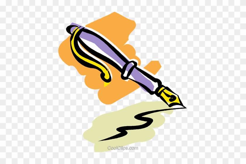 Fountain Pen Royalty Free Vector Clip Art Illustration - Fountain Pen #1427876