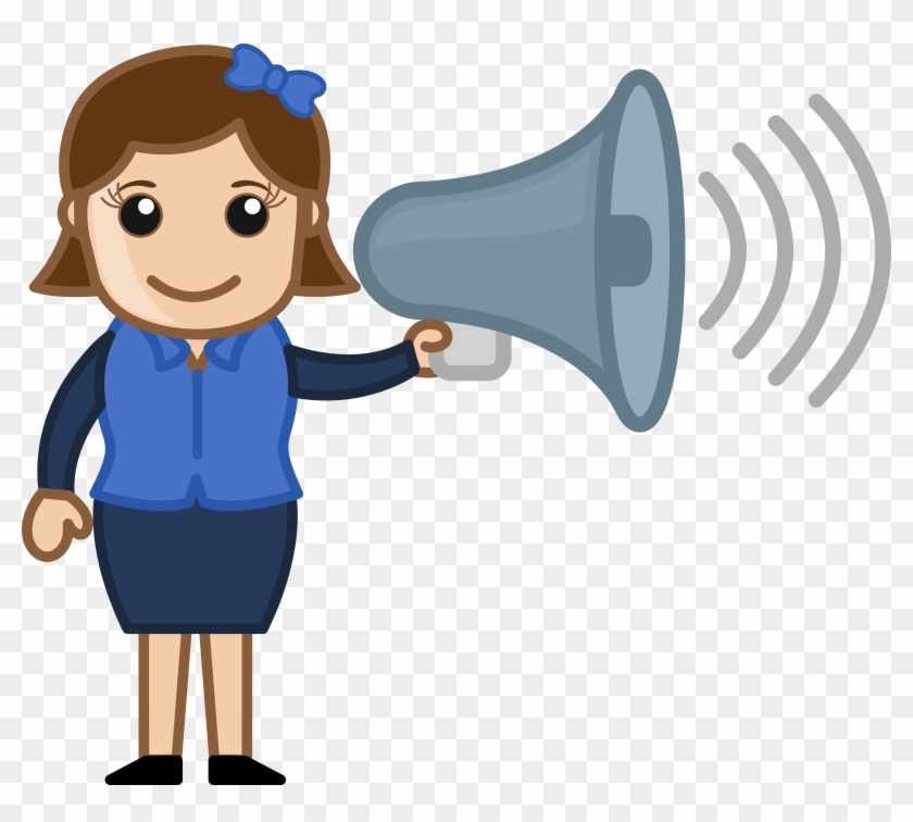 Ccs Girl Document Scanning Service Content Capture - Speaker Cartoon #1428545