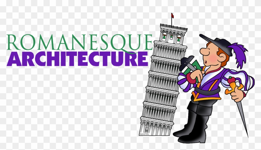 Romanesque Architecture - Clip Art #1428623