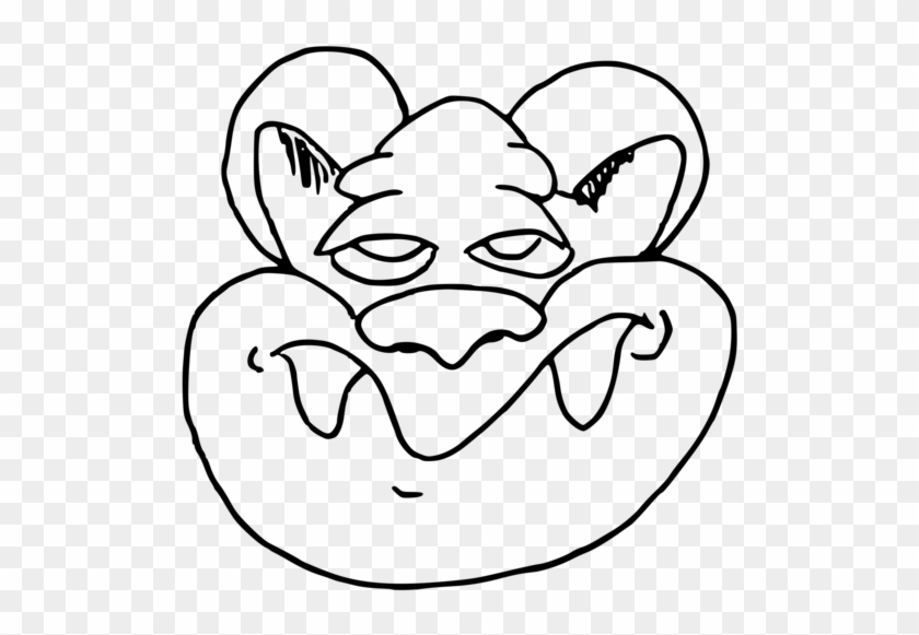 Internet Troll Trollface Line Art Black And White - Troll Clipart Black And White #1429136