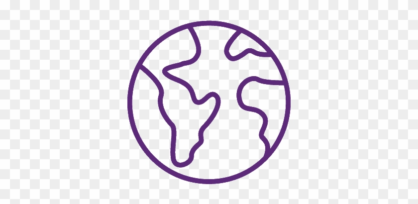 Icon - Black And White Globe #1429781