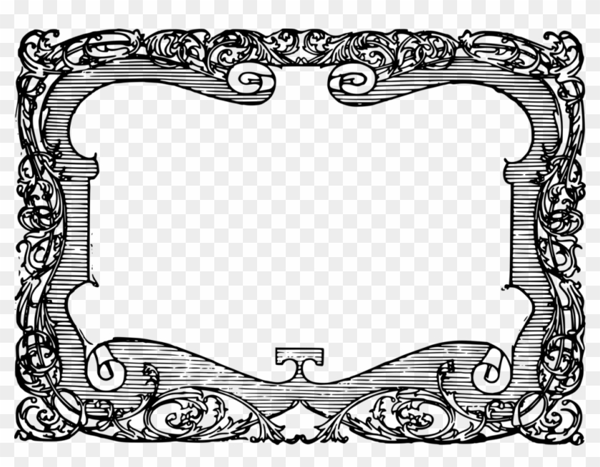 Picture Frames Computer Icons Framing Door Ornament - Art Transparent Scroll Frame #1429814