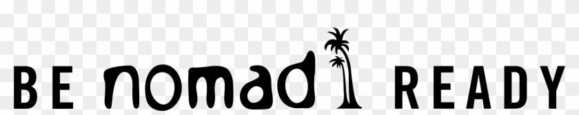 Black Be Nomad Ready Logo - Nomad Travel #1430034