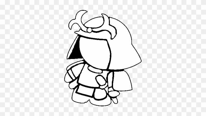 Clip Freeuse Library Karate Drawing Easy - Samurai Helmet Easy To Draw #1430948