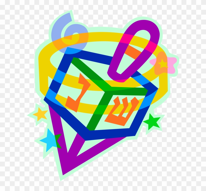 Hanukkah Dreidel Vector - Holiday Spirit Hanukkah & Christmas Music #1431416