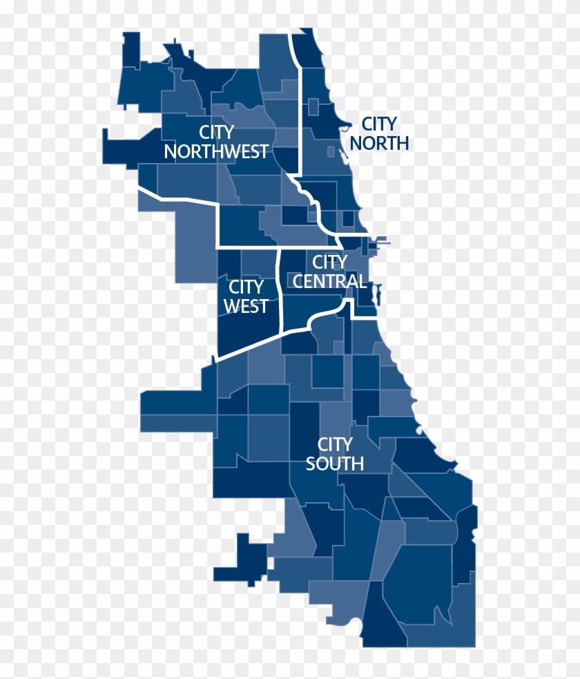 Graphic Black And White Download Huge - Chicago Neighborhood Map Png #1432430