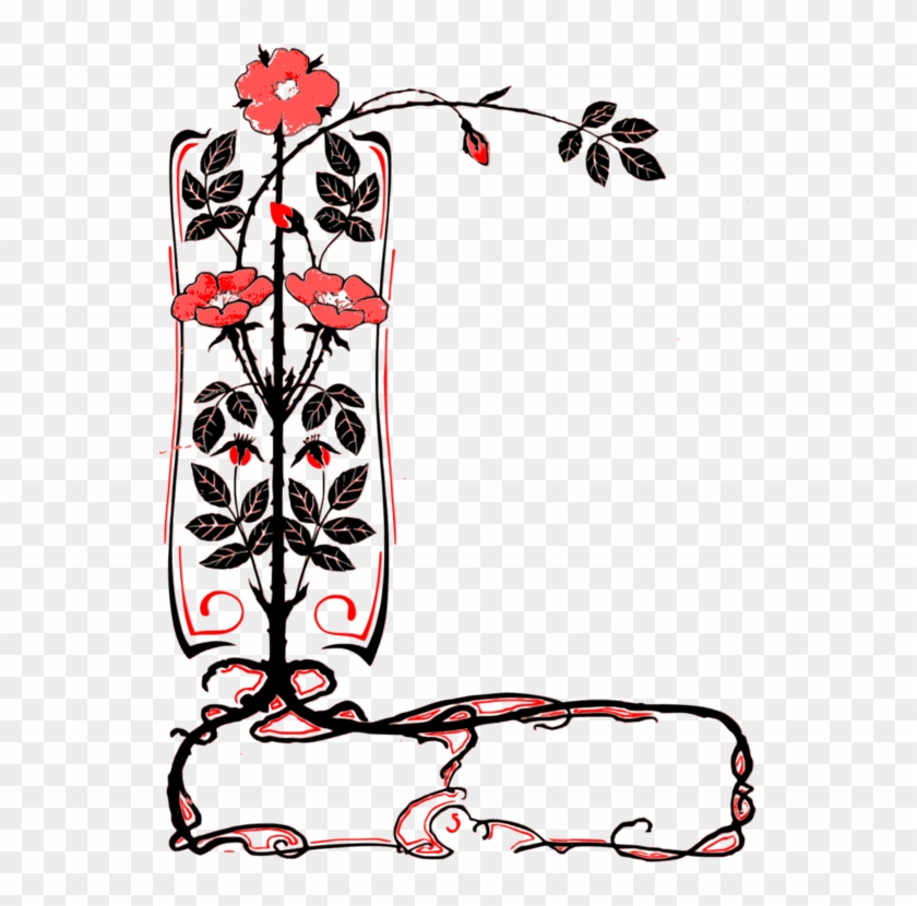 Borders And Frames Picture Frames Decorative Arts Flower - Border Transparent Corner Flowers Png #1432579