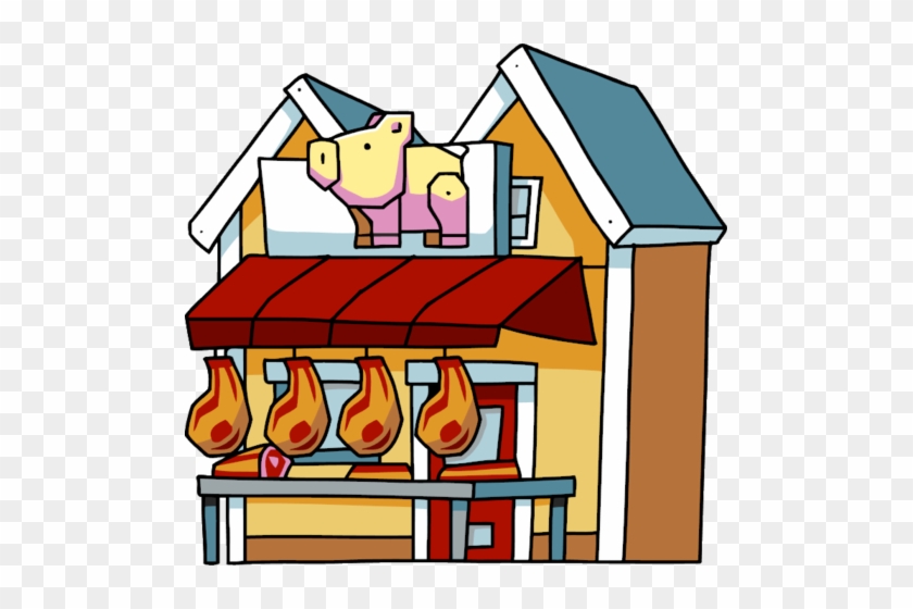 Jpg Free Stock Image Butcher Png Scribblenauts - Butcher Shop Cartoon Png #1432981