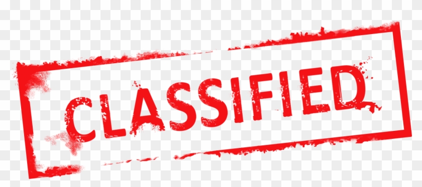 Rubber Postage Stamps Clip Art Case Closed - Classified Stamp No Background #1433562