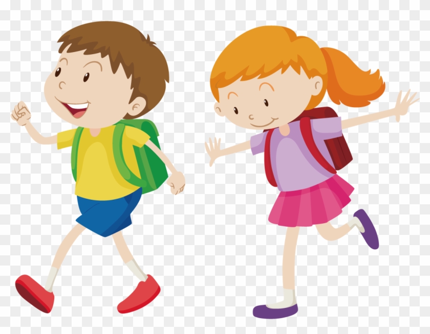 Royalty-free Walking Boy Clip Art - Boy Walking Clipart #223174