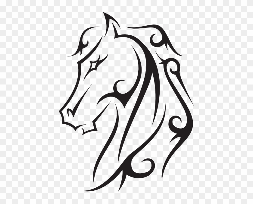 Tattoo Clipart Line Drawing - Horse Tattoo Designs #223680