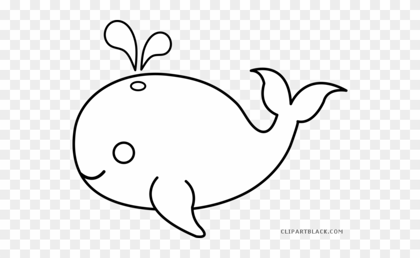 Ocean Animals Animal Free Black White Clipart Images - Whale Cut Out Template #223719