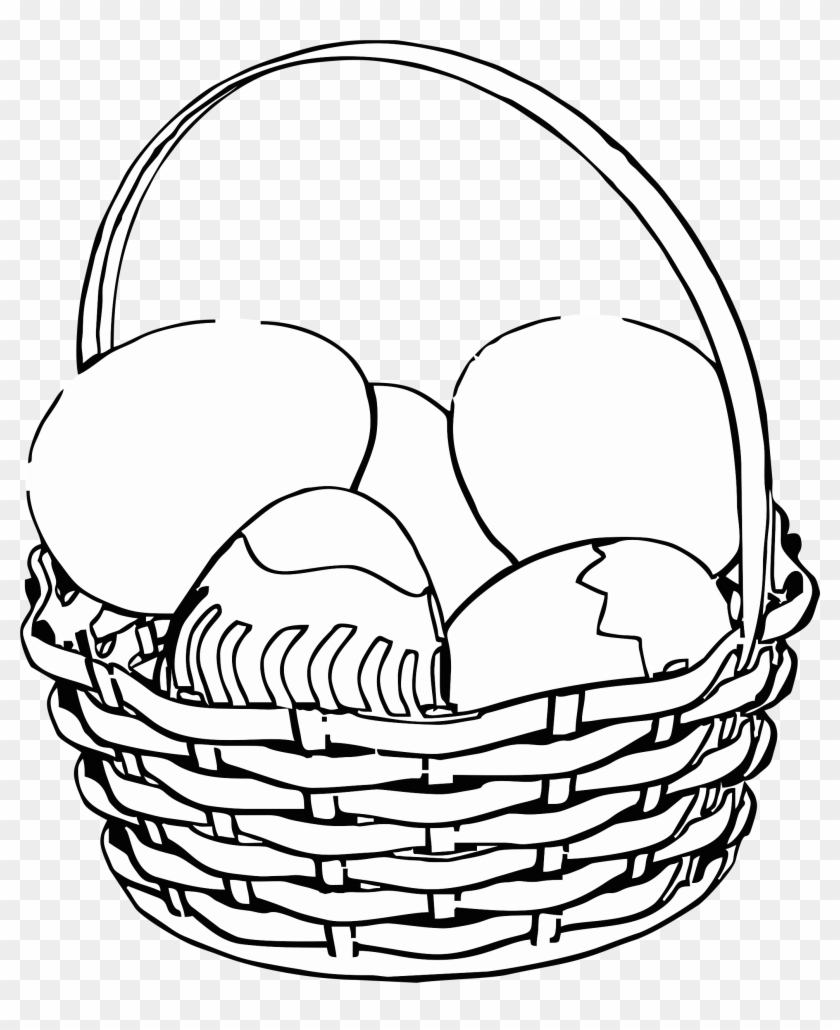 Cliparts Und Grafiken Zu Ostern - Ostereier Clipart Schwarz Weiß #224253