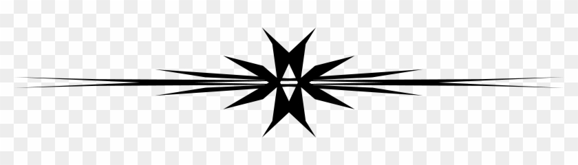 Free Muster 43e Vierarmiger Stern Gestreckt - Star Silhouette #224821