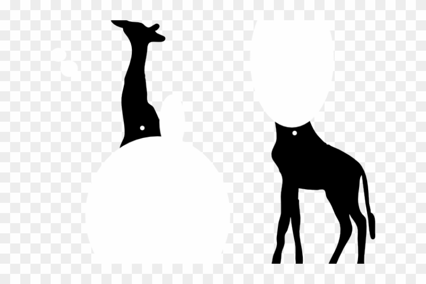 Giraffe Clipart Shadow - Yadda-yadda Design Co. Mb - Giraffe Eating Apple - #1434454