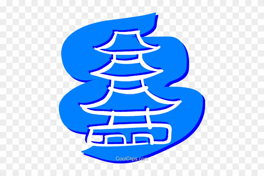 Temples Royalty Free Vector Clip Art Illustration - Temples Royalty Free Vector Clip Art Illustration #1434616