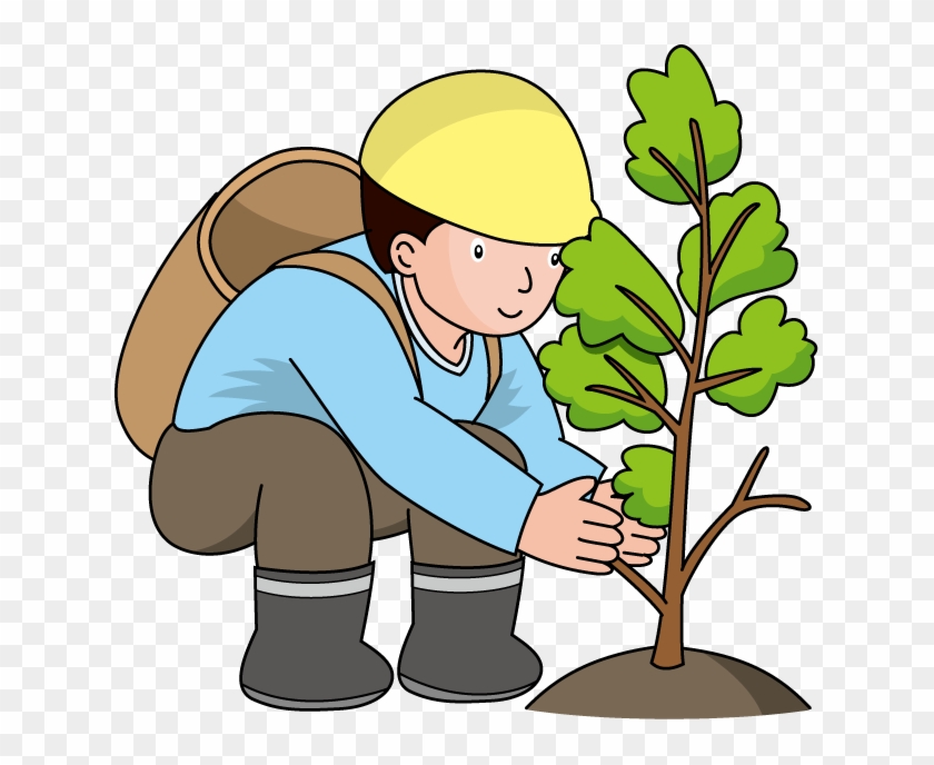 林業 イラスト Clipart Tree Afforestation Forestry - 植林 イラスト フリー #1435215