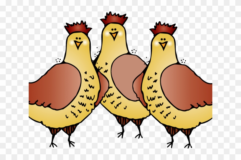 Chicken Clipart Christmas - Clipart Three French Hens #1435779