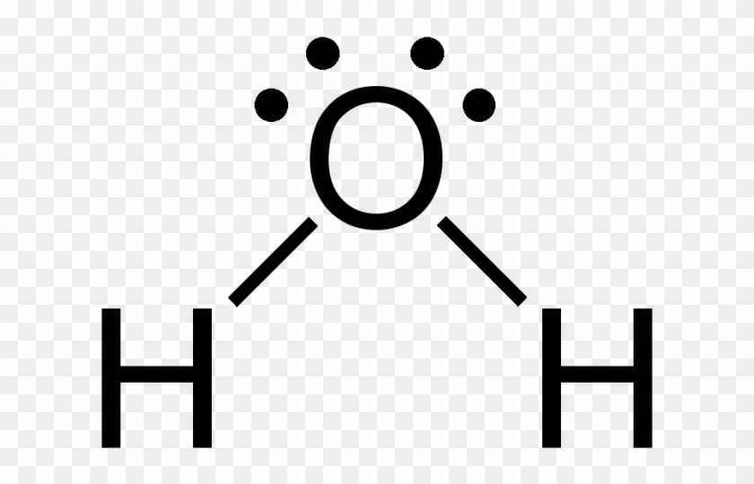 A Lewis Dot Structure Showing The Electron Configuration - Water Lewis Structure #1435944