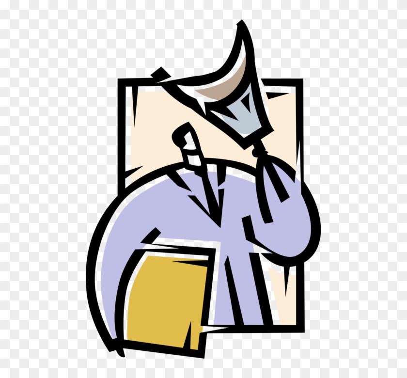 Entrepreneur With Bull Market Vector Image Illustration - Entrepreneur With Bull Market Vector Image Illustration #1438634