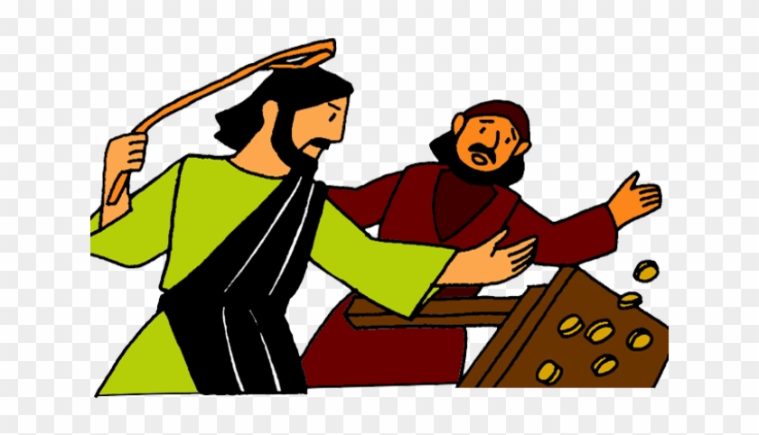 Temple Clipart Jesus - Jesus Chased The Money Changers #1438660